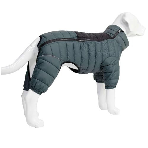 Hunde-Winterkleidung für Hunde, warm, mit verstellbarem Reißverschluss, Größe S, reflektierend, winddicht, wasserdicht, für den Außenbereich von LZYWOD