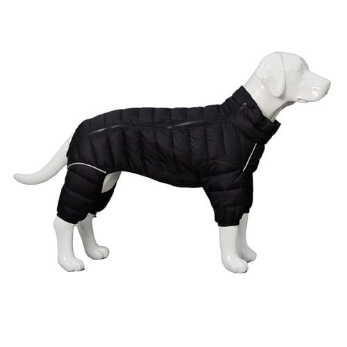 Hunde-Winterkleidung für Hunde, warm, mit verstellbarem Reißverschluss, Größe S, wasserdicht, reflektierend, winddicht von LZYWOD