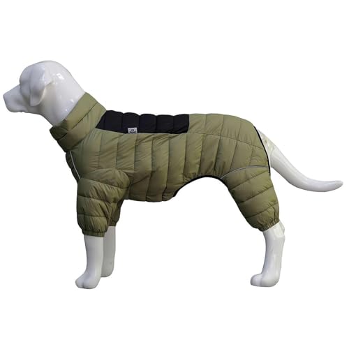 Hunde-Winterkleidung für Hunde, warm, mit verstellbarem Reißverschluss, Outdoor, wasserdicht, winddicht, reflektierend, Größe S von LZYWOD