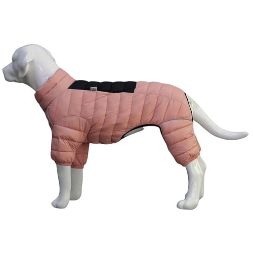 Hunde-Winterkleidung für Hunde, warm, mit verstellbarem Reißverschluss, reflektierend, winddicht, wasserdicht, für den Außenbereich, Größe S von LZYWOD