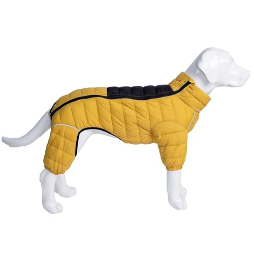 Hunde-Winterkleidung für Hunde, warm, mit verstellbarem Reißverschluss, reflektierend, winddicht, wasserdicht, für den Außenbereich von LZYWOD