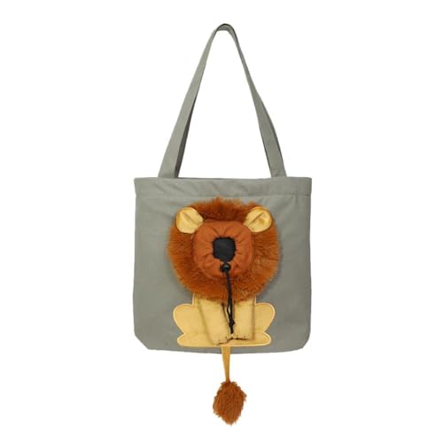 Kleine Löwen-Tasche, Umhängetasche, diagonales Kreuz, kleine Handtasche, Cartoon- und Damen-Haustier-Taschen, Segeltuch-Taschen, I8D9, Tier, Hund, Kind von LZYWOD