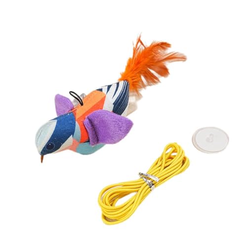 LZYWOD Flappy Chase Spielzeug, Flappy Chase Bird Toy, Chirping Bird Toy Flapping Interactive Wings, Electri Simulation Flying von LZYWOD