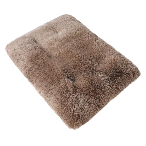 LZYWOD Flauschiges Hundebett, warme Hundeunterlage, weiche Hundebettmatte, waschbar, Haustierhütte, flauschige Matte, Plüschboden mit Schlafplatz von LZYWOD