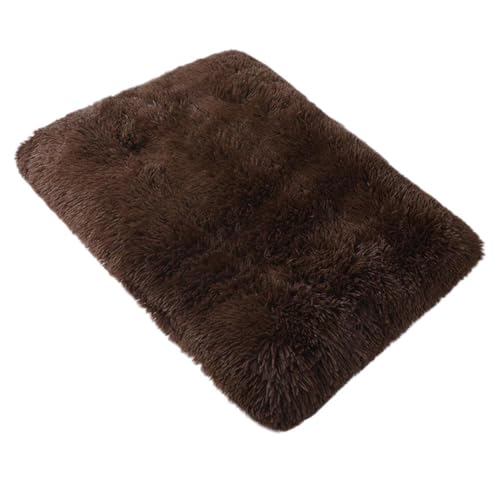 LZYWOD Flauschiges Hundebett, warmes Hundekissen, weiches Hundebett, Matte, waschbar, Haustierhütte, Plüsch, mit Matte, flauschiger Schlafboden von LZYWOD