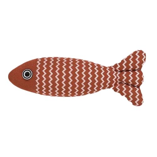 LZYWOD Spielzeug Fisch Weiche Leinen Fischpuppe ISelf-Help Langeweile Relief Indoor Puppe Zähne Spielzeug Fisch Teaser Reinigung Spielzeug Flopping Nip für Katzen zum Flopping Fisch Fisch Für von LZYWOD