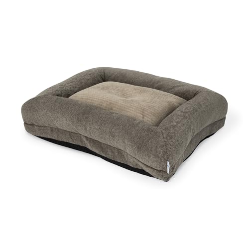 La-Z-Boy Petmate Rosie Lounger großes Hundebett, Taupe, 91,4 x 71,1 cm, für Hunde bis zu 22,7 kg, mit strapazierfähigem, abnehmbarem, waschbarem Bezug von La-Z-Boy