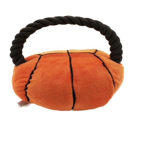 LaLiz Rugby Sportspielzeug Haustier Knabberpuppe Baumwollseil Fußball Baumwollseil Baseball Baumwollseil Basketball Baumwollseil Rugby 4 Stück von LaLiz