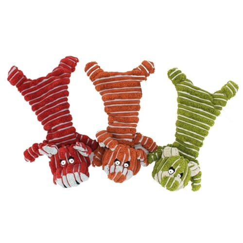 LaLiz Three Cord Shell Pet Teddy Bears, Pig Dogs, Dog Toys with Sound, 3 von LaLiz