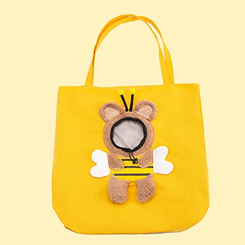 Little Bee Haustier-Outing-Tasche in Tierform, Schultertasche für Kätzchen, Milch, Hund, tragbare Katzentasche, Haustier-Rucksack von LaLiz