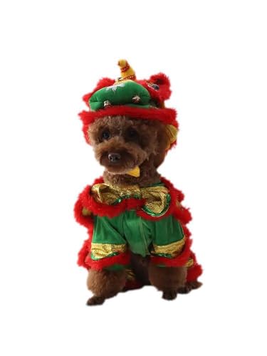 Pet Dog Internet Celebrity with the Same Teddy Corgi Lion Law Fight Funny Funny Outfit Pet Dog Lion Dance Clothes von LaLiz