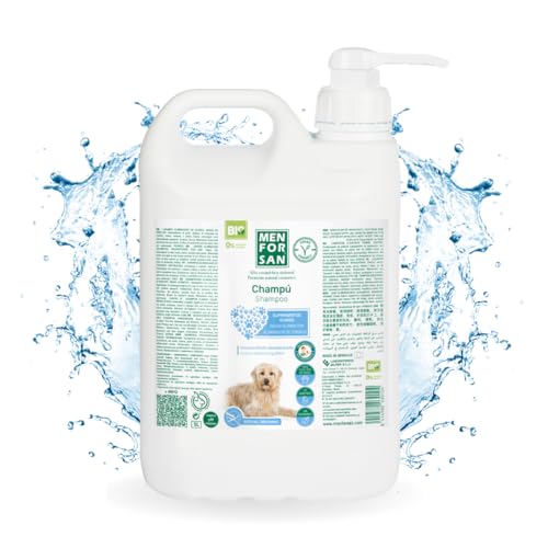 MENFORSAN Geruchsbeseitigendes Hundeshampoo, Beseitigt schlechte Gerüche aus dem Fell, Talkum, Blau, 5 l von Menforsan