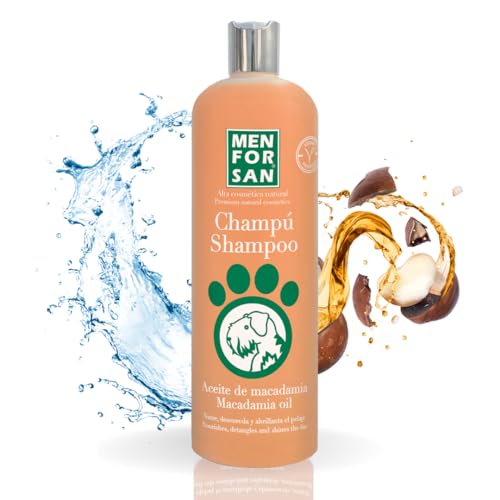 MENFORSAN Shampoo für Hunde Macadamiaöl 1L, Pflegt und glänzt, Entwirrungskraft von Laboratorios Bilper