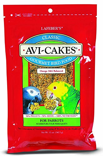 (3 Pack) Lafeber's Avi-Cakes Gourmet Bird Food 12 oz Nutritious Foraging Fun von Lafeber