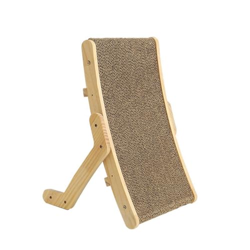 Lahdrhab Pet Scratcher Wooden Pet Scratch Board Bed Scratching Pad Pet Toys Grinding Nail Scraper Mat Training Grinding Claw A von Lahdrhab