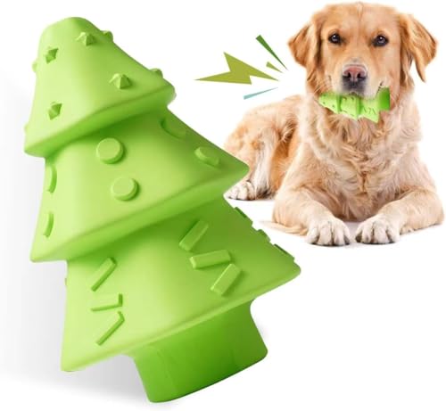 Lairle Weihnachten Hundespielzeug,Hund Kauspielzeug für Aggressive Kauer,Unverwüstliche robuste quietschende Hundespielzeug,Hund Kauspielzeug für kleine mittlere große Rasse von Lairle