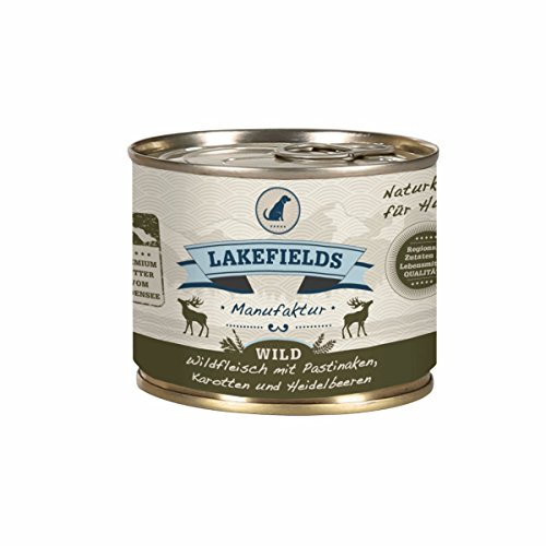 Lakefields MANUFAKTUR Nassfutter MENÜ WILD 59% Fleischanteil für Hunde 18x200g von Lakefields