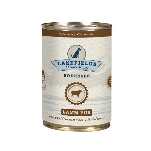 Lakefields MANUFAKTUR Ergänzungsfutter Lamm PUR für Hunde, Größe:12 x 400 g von Lakefields