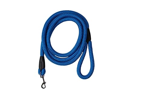 Führleine - Seilleine mit Handschlaufe Basic Maxi + Ø16mm (für große Hunde), 6 Farben, 8 Längen (blau, 2,50m) von Lallebroe