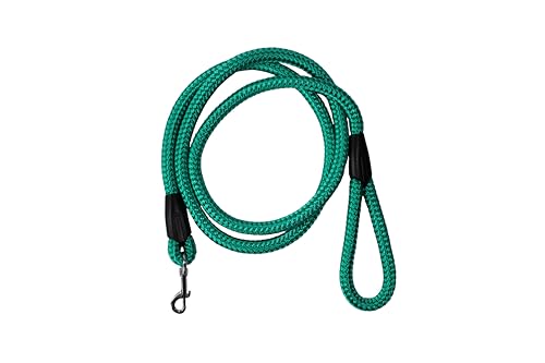 Führleine - Seilleine mit Handschlaufe Basic Maxi + Ø16mm (für große Hunde), 6 Farben, 8 Längen (grün, 2,00m) von Lallebroe