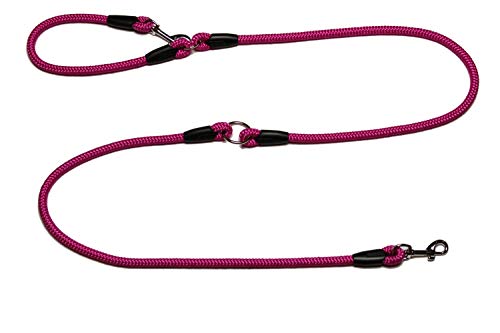 Lallebroe Führleine - Seilleine verstellbar Basic Ø10mm, 27 Farben, 3 Längen (pink, 2,50m) von Lallebroe