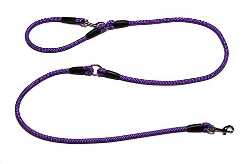Lallebroe Führleine - Seilleine verstellbar Basic Ø10mm, 27 Farben, 3 Längen (violett, 2,00m) von Lallebroe