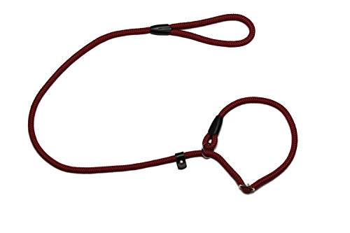 Lallebroe Retrieverleinen Basic mit Zugstopp Ø10mm, 27 Farben, 2 Längen (Bordeaux, 1,30m) von Lallebroe