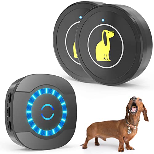 Lalolee Kabellose Türklingel, Hunde-Türklingel für Töpfchentraining, IP55, wasserdicht, Touch-Taste mit 52 Melodien, 5 Lautstärkestufen, LED-Blitz von Lalolee