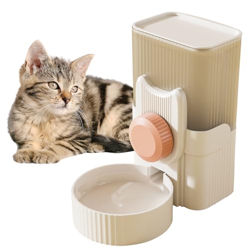 LamChyar Automatischer Wasserspender zum Aufhängen, für Käfig, Wassernapf für Käfig, kein Verschütten, Katzen, Kaninchen, kleine Hunde, Meerschweinchen, Trinkwasserflasche, 34 oz von LamChyar