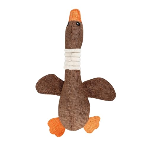 Lamame Extreme Goose, robuste Ente, entworfen für Starke Kauer, unzerstörbares Hundespielzeug, unzerbrechliches Hundespielzeug, Robustes Enten-Hundespielzeug, Extreme Gans für Starke Kauer (Brown) von Lamame