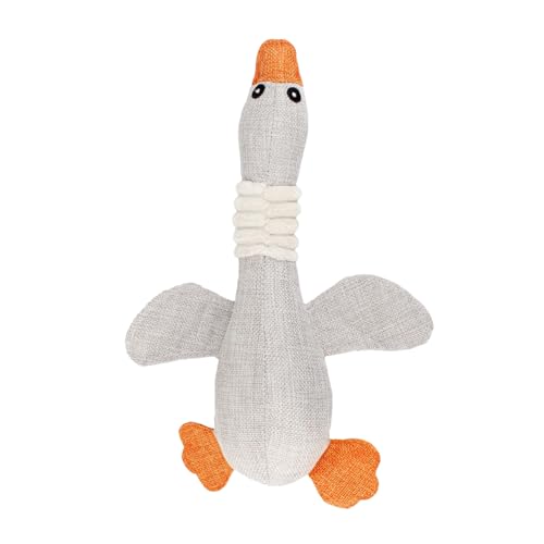 Lamame Extreme Goose, robuste Ente, entworfen für Starke Kauer, unzerstörbares Hundespielzeug, unzerbrechliches Hundespielzeug, Robustes Enten-Hundespielzeug, Extreme Gans für Starke Kauer (Grey) von Lamame