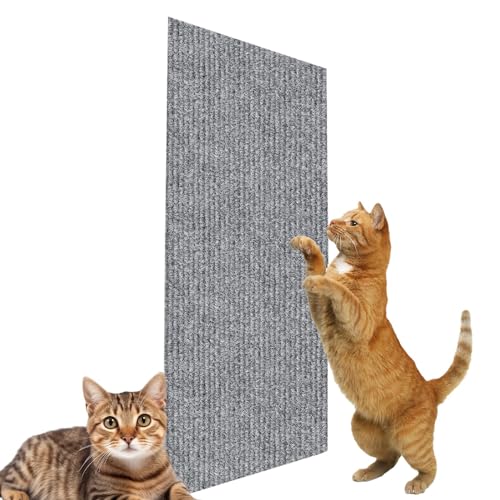 Kratzmatte Für Katzen, Selbstklebend Kratzteppich Filz Katze Wand Kletter Katzenkratzer, Zuschneidbares Kratzpad, Kratzbrett Katzen Kratzschutz Sofa, Katzenkratzmatte Für Schützt Teppiche von Lambo