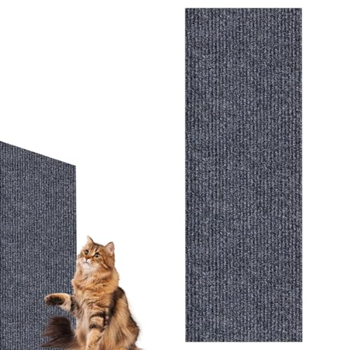 Kratzmatte Für Katzen, Selbstklebend Kratzteppich Filz Katze Wand Kletter Katzenkratzer, Zuschneidbares Kratzpad, Kratzbrett Katzen Kratzschutz Sofa, Katzenkratzmatte Für Schützt Teppiche von Lambo