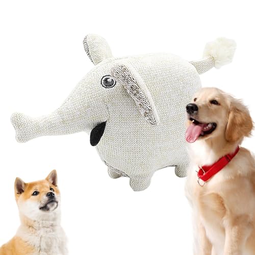 Lambo Quietschspielzeug für kleine Hunde,Quietschspielzeug für Hunde, Niedliches gestricktes Kauspielzeug für Hunde, Interaktives Apportierspiel, Hundegeschenke zum Hundegeburtstag und zum Spielen von Lambo