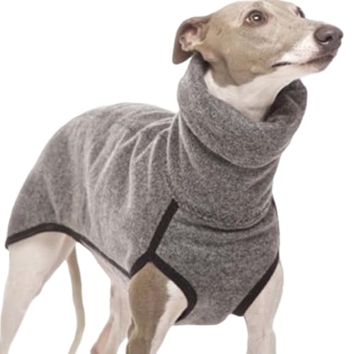 Lamppdcor Hundepullover, Hundeweste, Winter warmes Polar Fleece Hundekleidung, elastischer Hund Rollkragenpullover, ärmellose Pullover Haustier -Outfits für kleine mittelgroße Hunde, 2XL von Lamppdcor