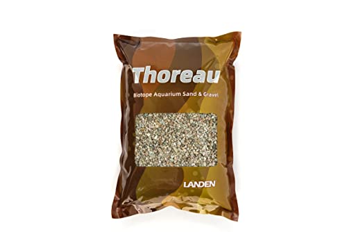 Keyoung Landen Thoreau Aquarium Sand for Aquarium Landscape, Natural Cosmetic Gravel, Fish Tank Decorative Sand, 2L(7lbs), 2-3mm von Landen