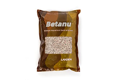 LANDEN Betanu Aquascape Sand für Aquarien, Naturkosmetikkies, dekorativer Sand, heller Kies, 2–3 mm, 2 l von Landen