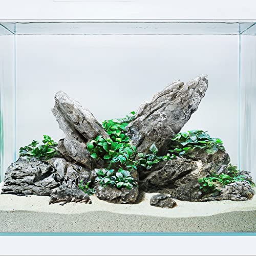 LANDEN Seiryu Steine Natursteine (16,3 kg, 7,9 - 27,9 cm, 11 Stück) für Aquarium, Paludarium, Terrarien, Landschaftsbau, Aquascaping von Landen