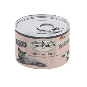 Landfleisch Cat Adult Pastete Rind & Pute 195g - Sie erhalten 6 Packung/en; Packungsinhalt 195 g von Landfleisch