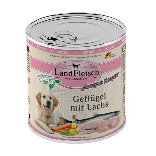 Landfleisch Geflügel mit Lachs & Gartengemüse | 6X 800g von Landfleisch