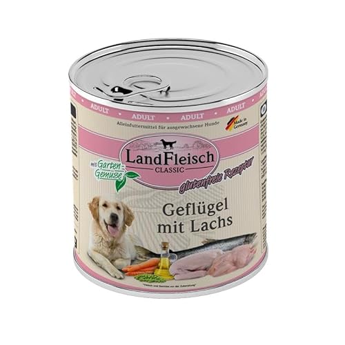 Landfleisch Geflügel mit Lachs & Gartengemüse | 6X 800g von Landfleisch