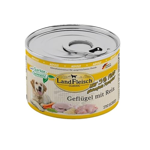 Landfleisch Geflügel mit Reis & Gartengemüse exta mager | 6X 195g von Landfleisch