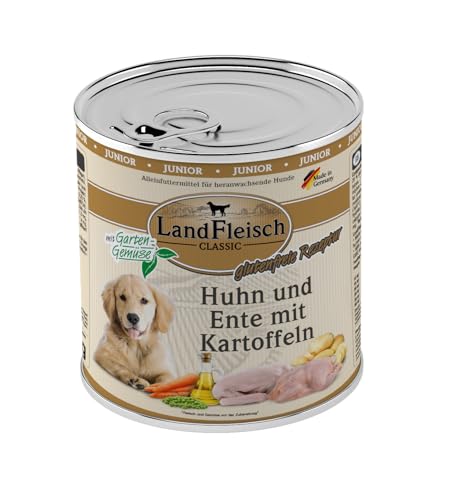 Landfleisch Junior Huhn & Ente & Kartoffeln mit Gartengemüse | 6X 800g von Landfleisch