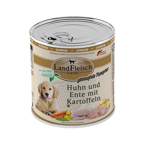 Landfleisch Junior Huhn & Ente & Kartoffeln mit Gartengemüse | 6X 800g von Landfleisch
