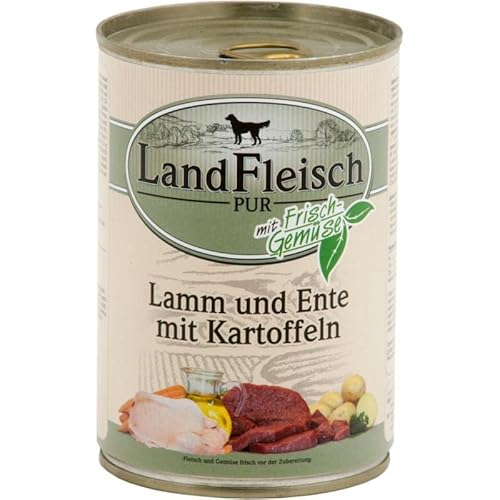 Landfleisch Lamm, Ente & Kartoffeln, Größe:6X 800 g von Landfleisch