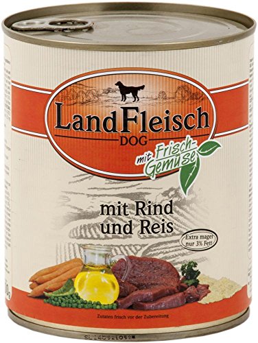 Landfleisch Pur 800g Rind & Reis extra mager von Landfleisch