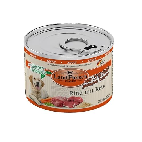 Landfleisch Rind mit Reis & Gartengemüse extra mager | 6X 195g von Landfleisch