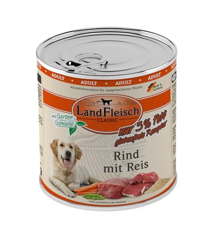 Landfleisch Rind mit Reis & Gartengemüse mager | 6X 800g von Landfleisch