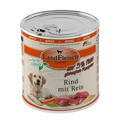 Landfleisch Rind mit Reis & Gartengemüse mager | 6X 800g von Landfleisch