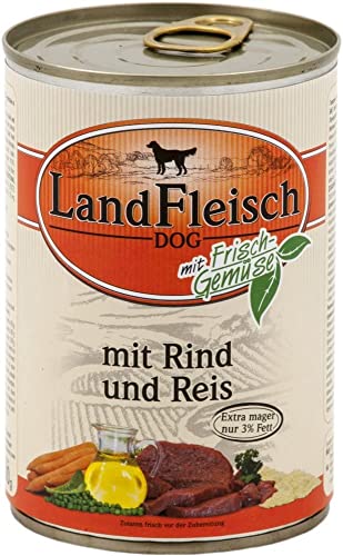 Landfleisch Rind & Reis, Größe:6X 800 g von Landfleisch